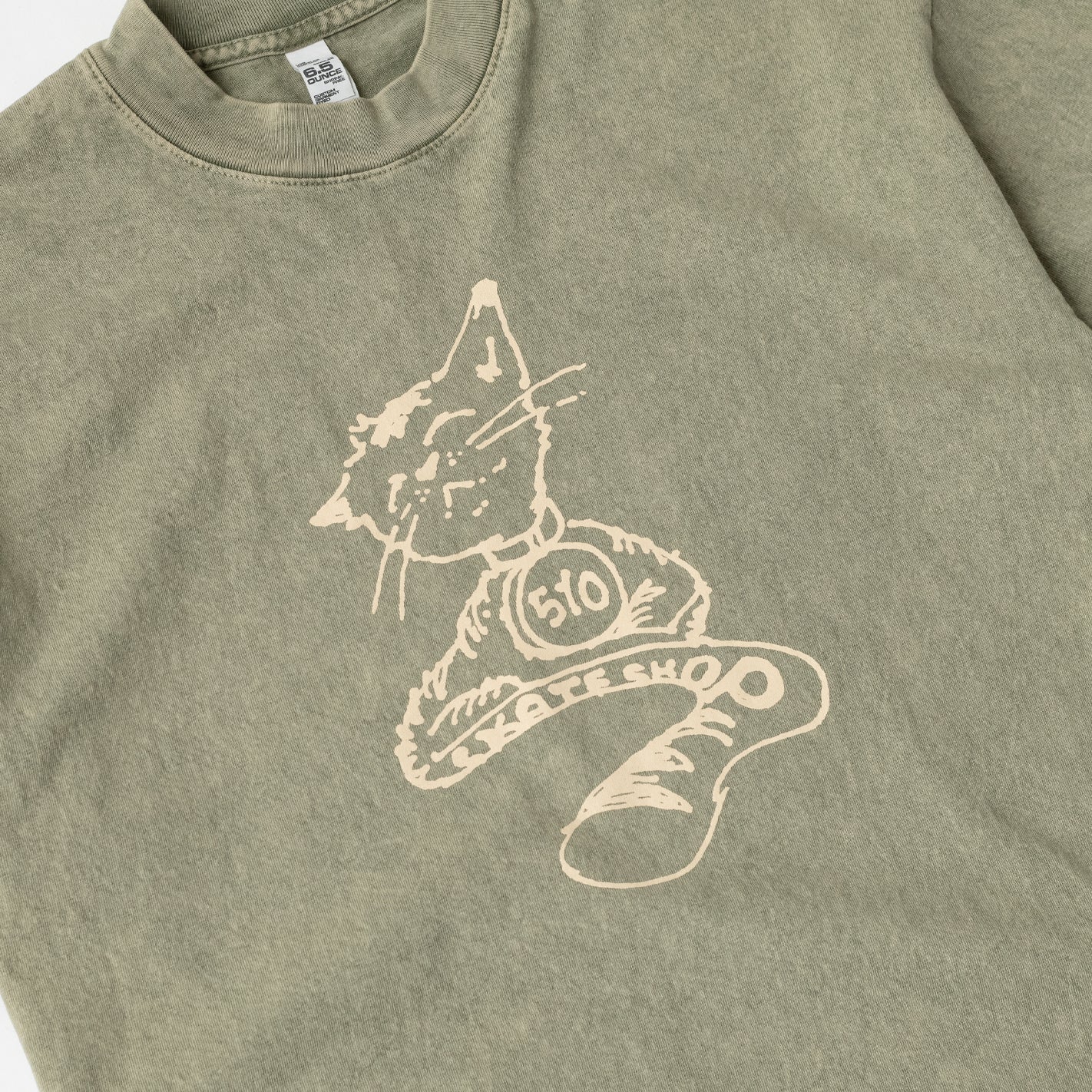 510 Micah Cat Tee (Matcha) - Image 2
