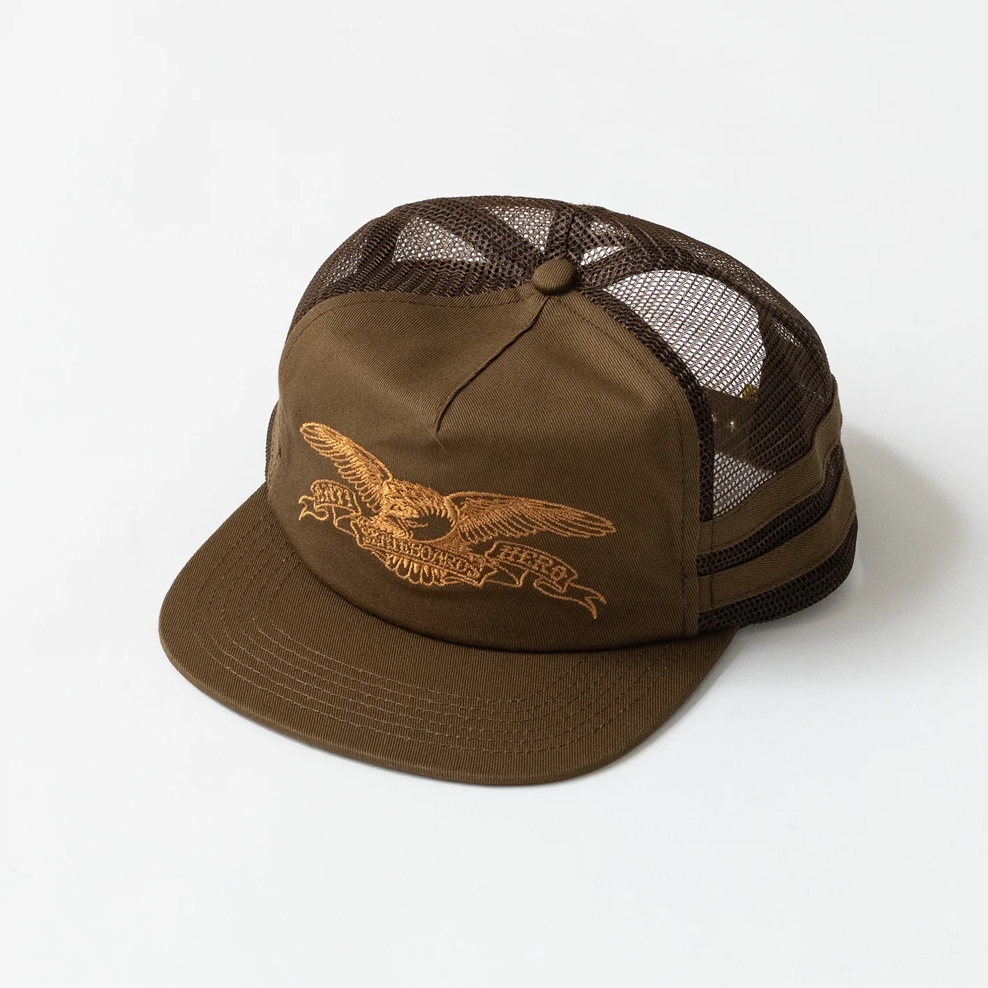 Antihero Basic Eagle Snapback (Tan/Brown)