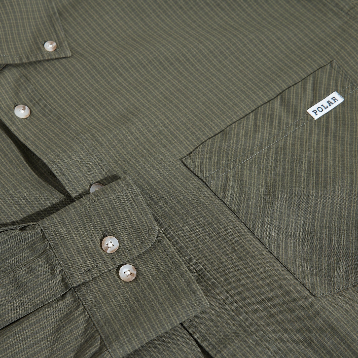 Polar Ben LS Shirt (Army Green) - Image 3