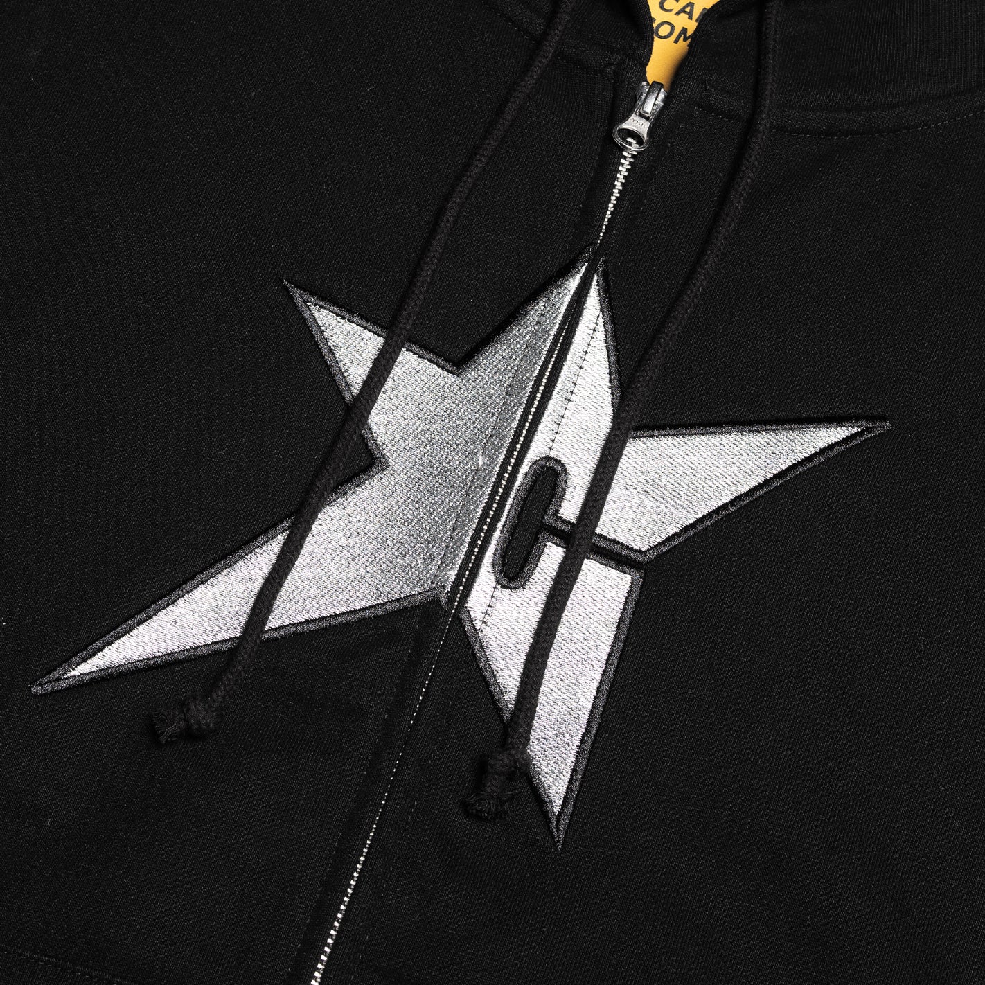 C-Star Hoodie (Black/Silver) - Image 3