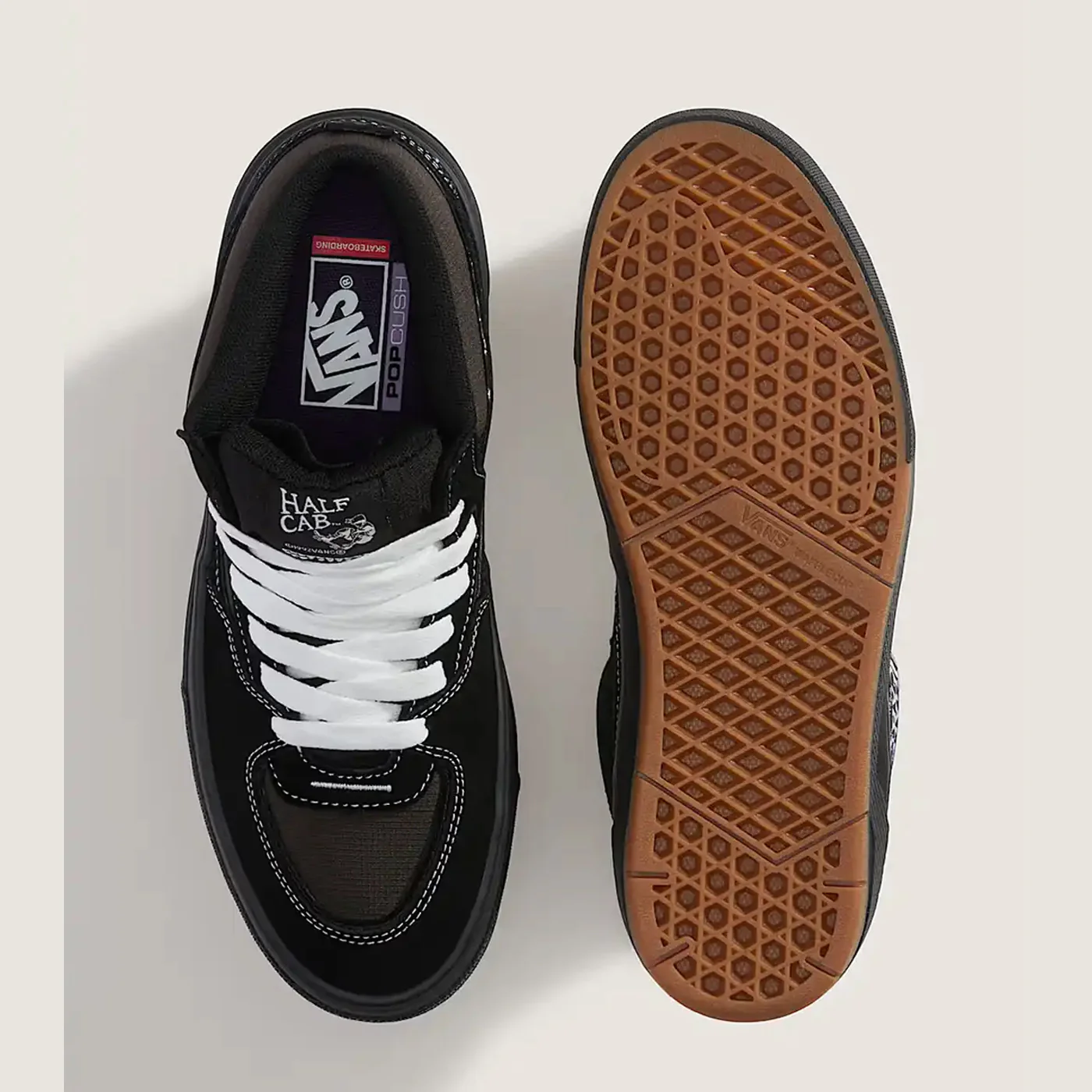 Vans Skate Half Cab Wafflecup (Black/Asphalt) - Image 2
