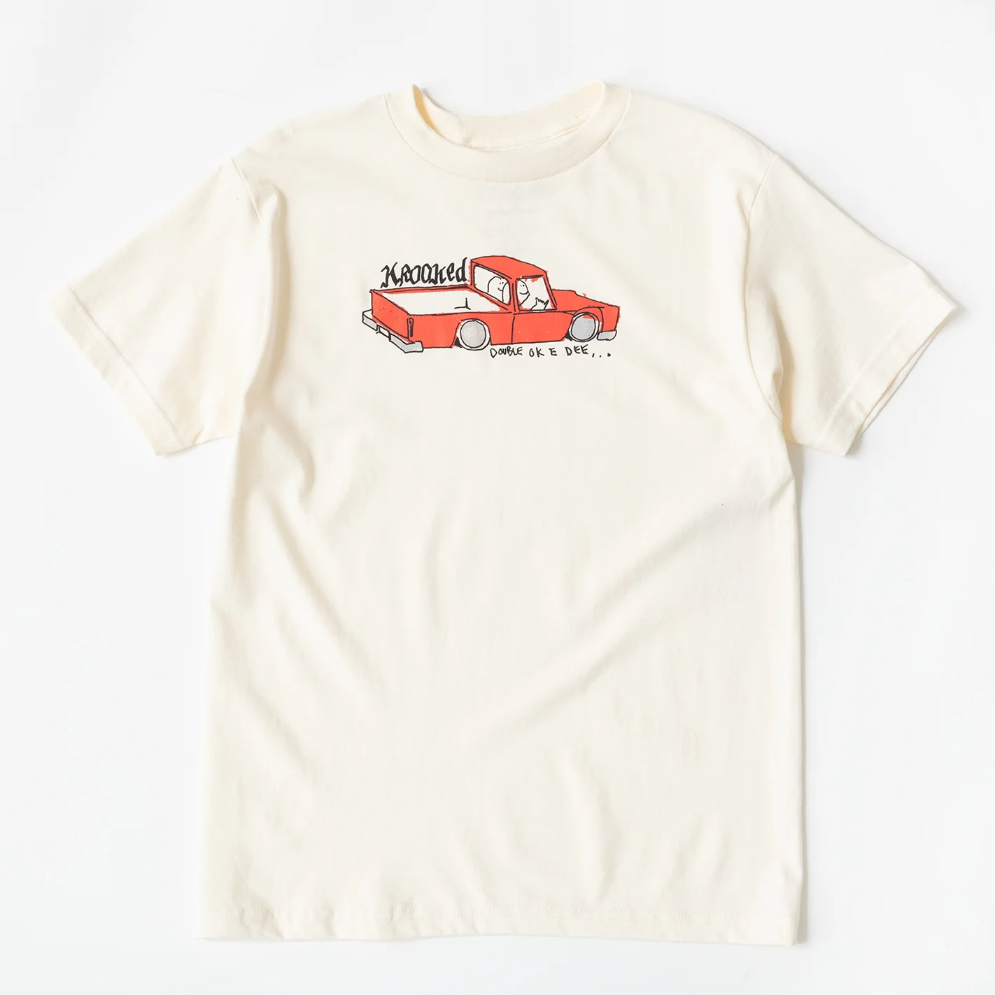 Krooked Double OK Tee (Creme)