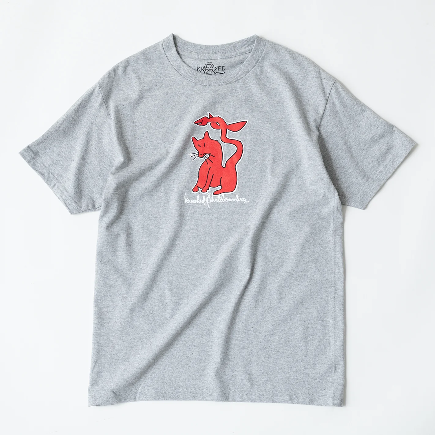 Krooked Kat Serpent Tee (Grey)