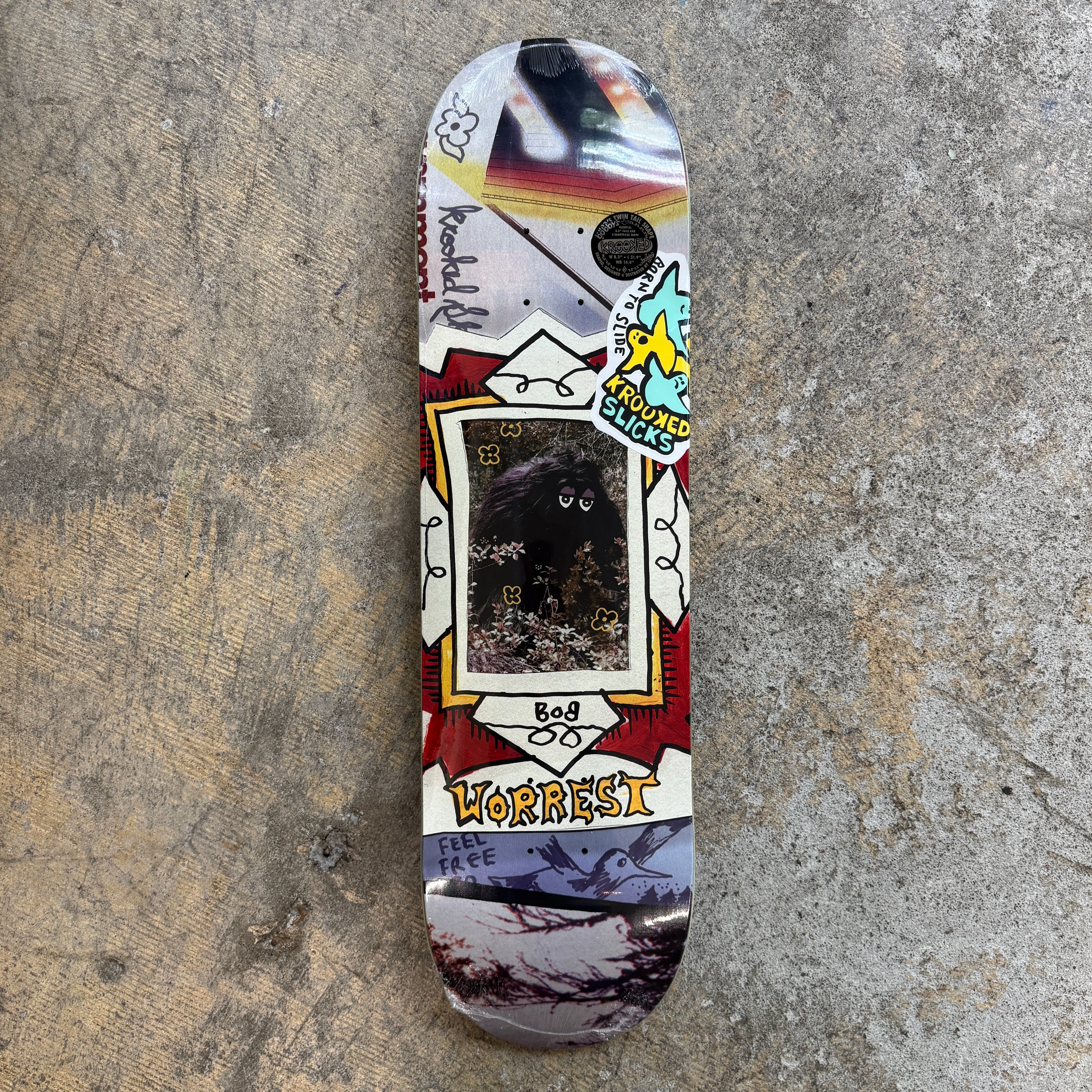 Krooked Worrest Bigfoot Slick Deck 8.3