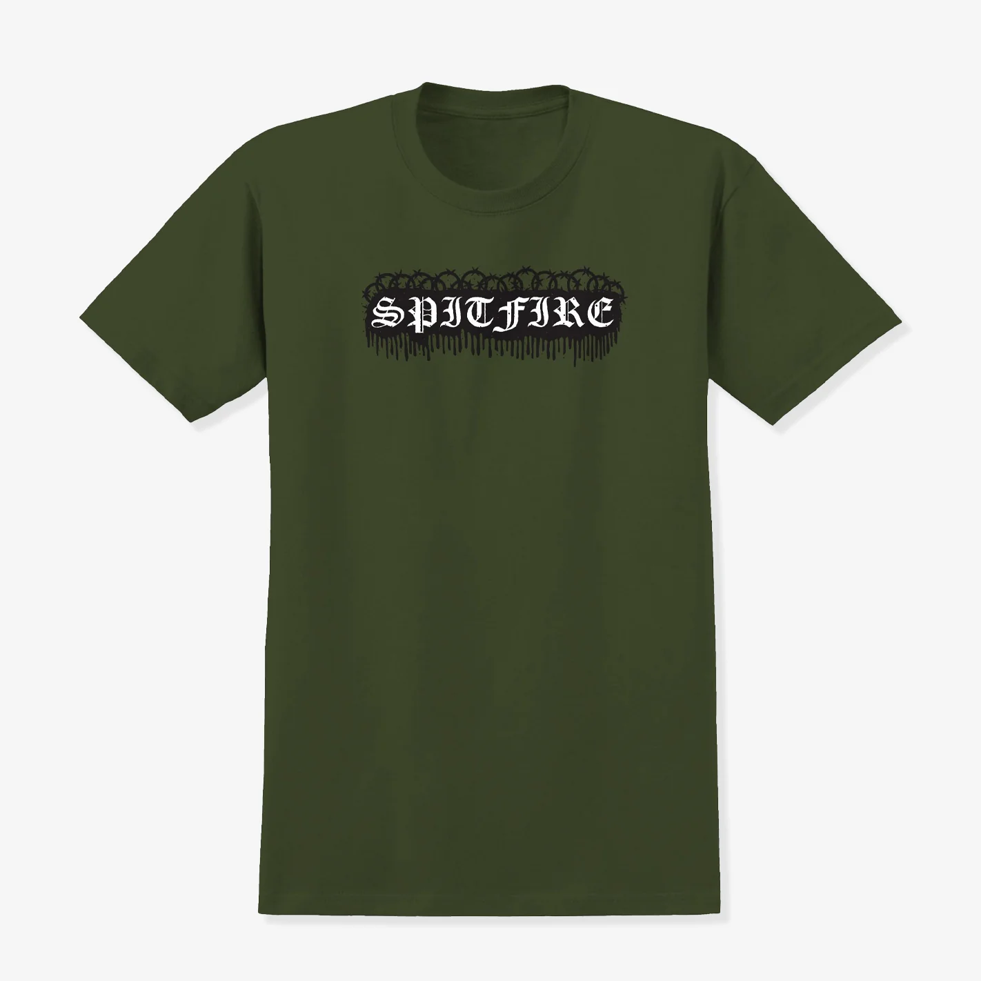 Old E Barbed Mil Tee (Green)