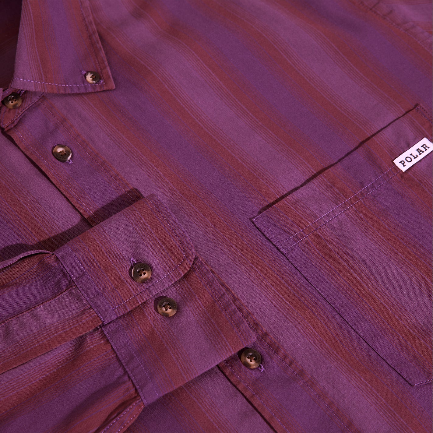 Polar Ben LS Shirt (Purple Stripe) - Image 3