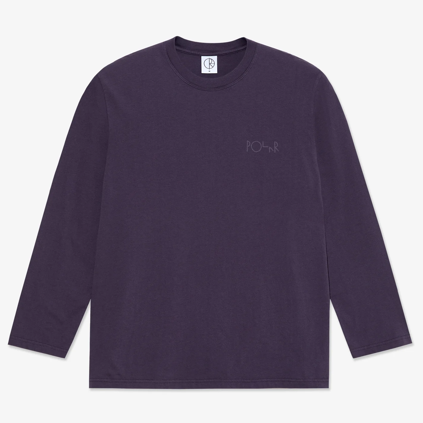 Polar Steve LS Stroke Logo Tee (Dark Violet)