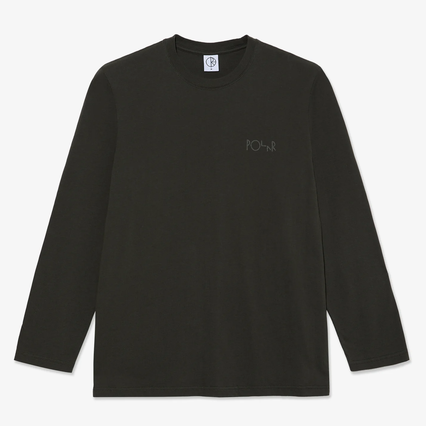 Polar Steve LS Stroke Logo Tee (Dirty Black)