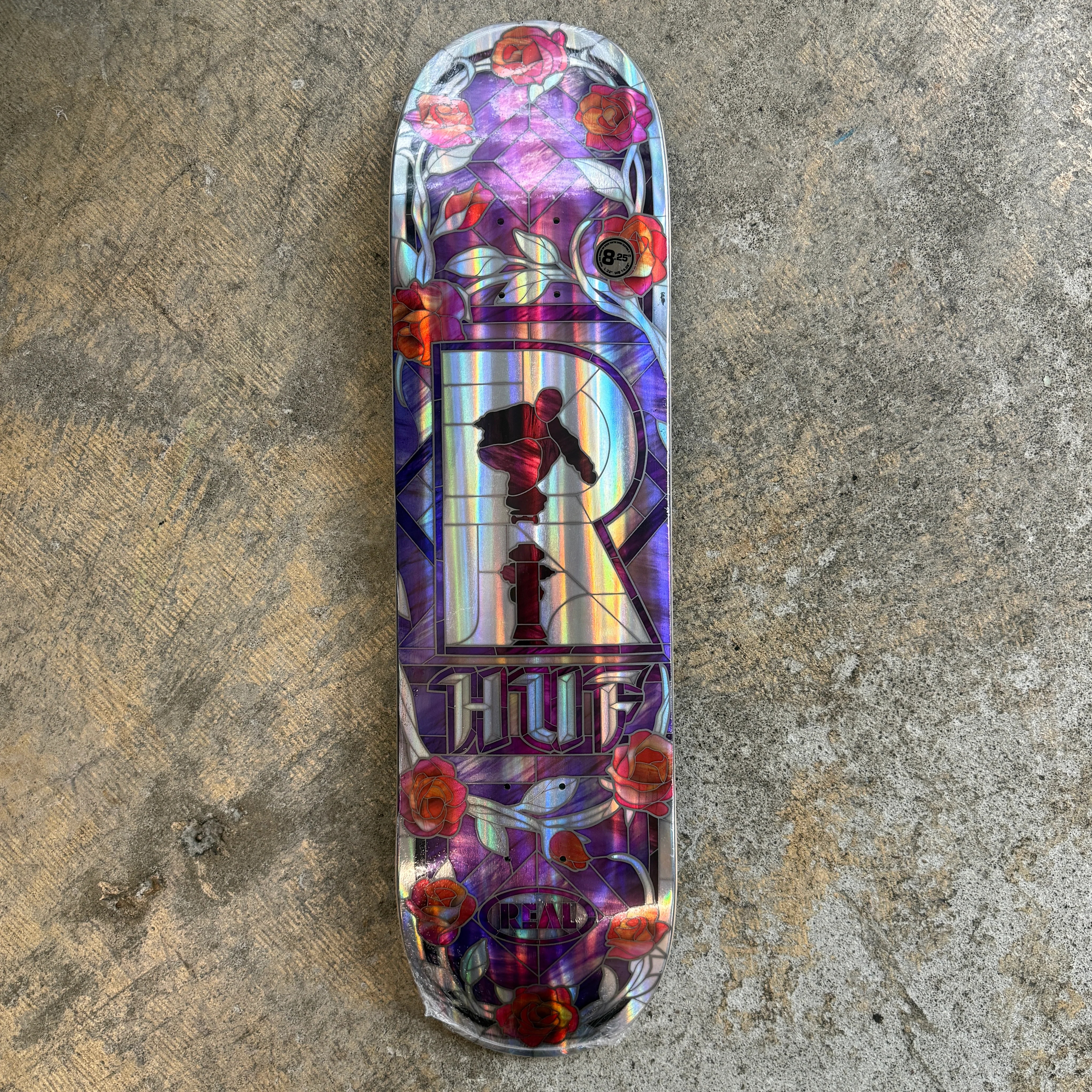 Real HUF Holo Rainbow Cathedral Deck 8.25