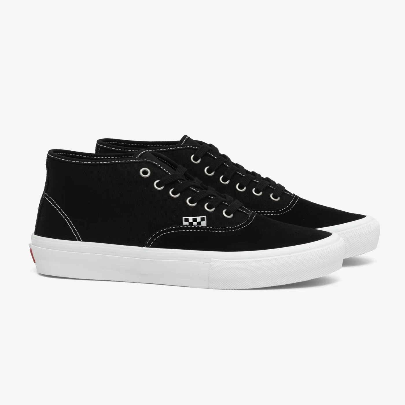 Vans Skate Authentic Mid (Black/White)