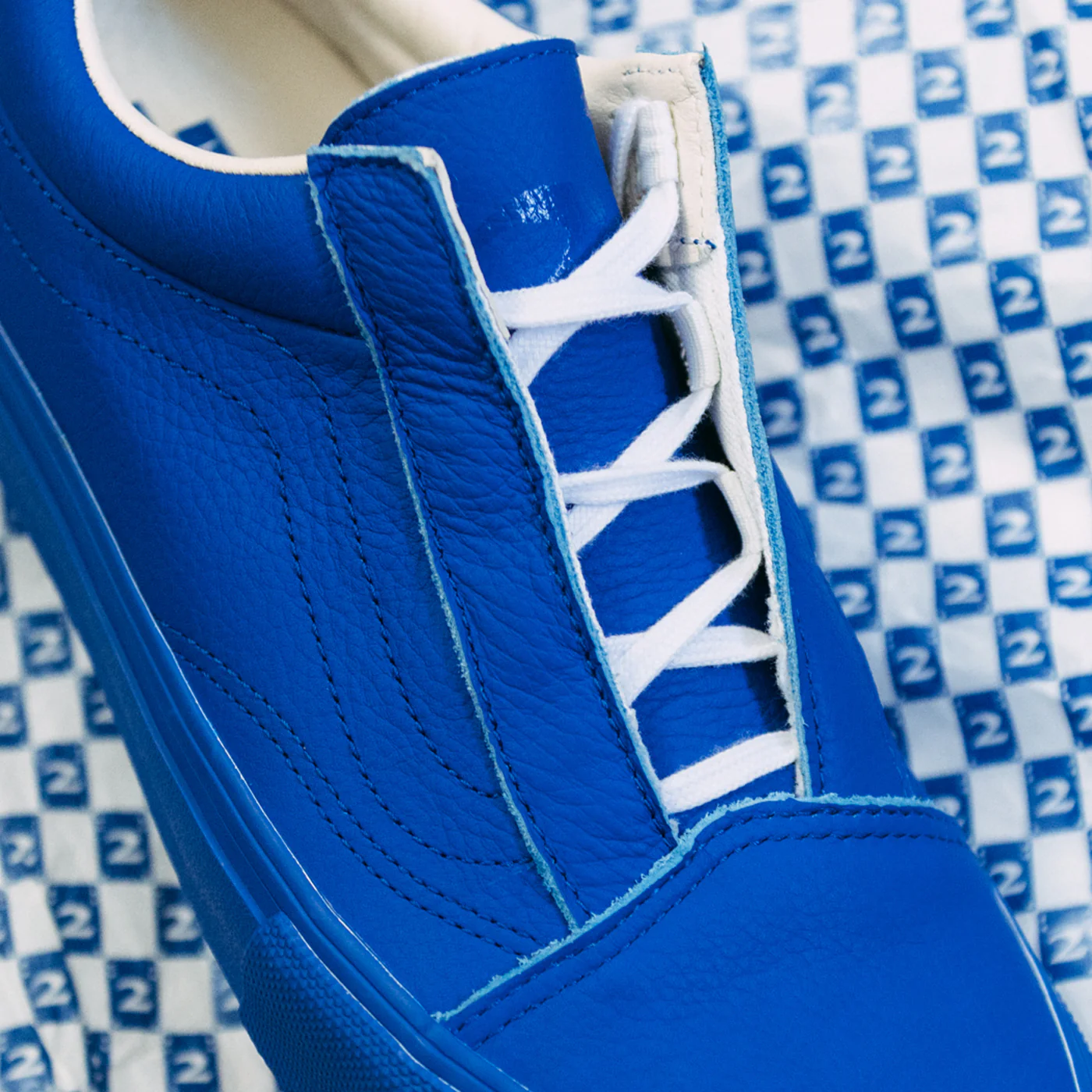 Vans Skate Old Skool Ghillie 2risers (Navy/White) - Image 3