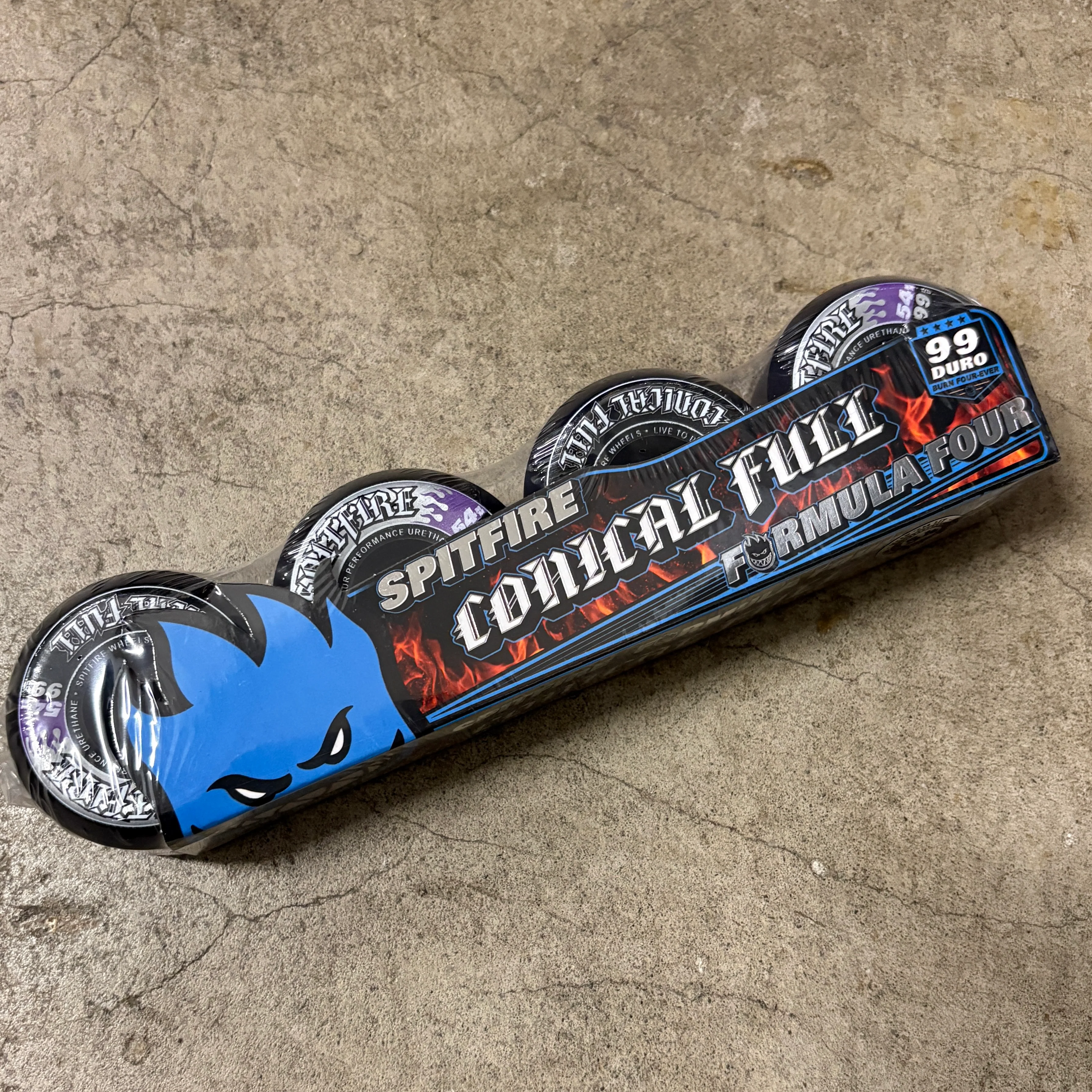 Spitfire Conical Full F499 Wheels (Black) 54mm
