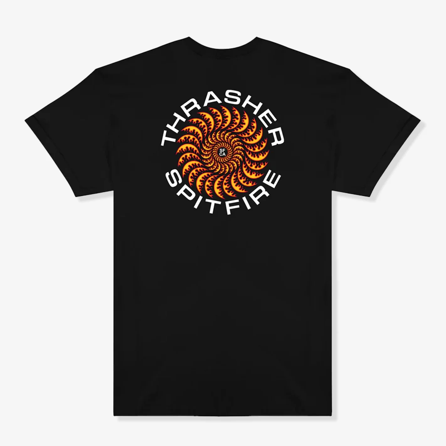 Thrasher X Spitfire Classic Swirl Tee (Black)